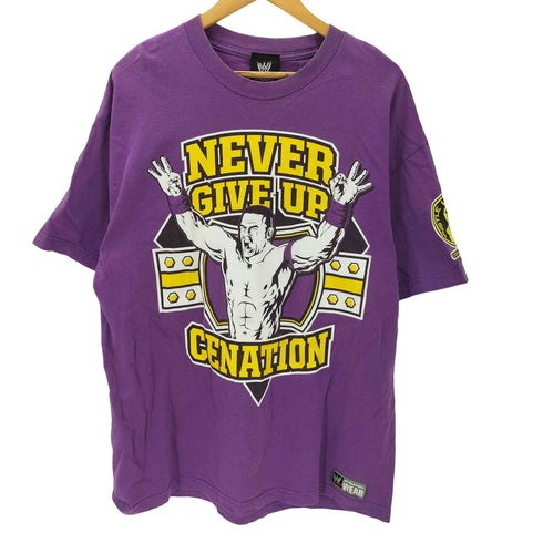 WWE AUTHENTIC 00S ボディ メキシコ製 NEVER GIVE UP CENATION UME 両面 プリント S/S Tシャツ メンズ import:XL