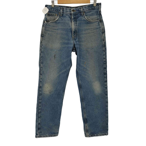 カーハート Carhartt 裏起毛 テーパード デニムパンツ メンズ 34