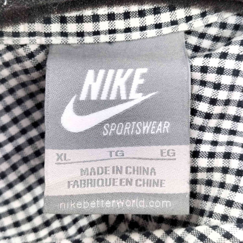 ナイキ NIKE チェック ハイネック ジャケット メンズ JPN:XL