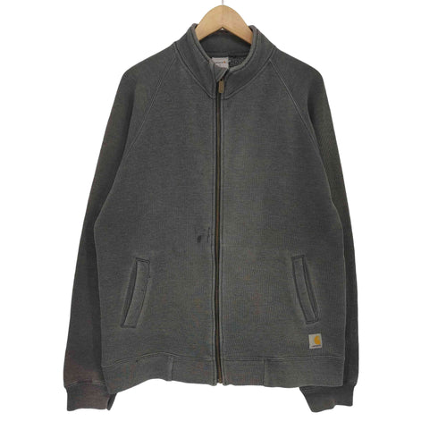 カーハート Carhartt ラグランスリーブ ジップアップ スウェット メンズ import:L