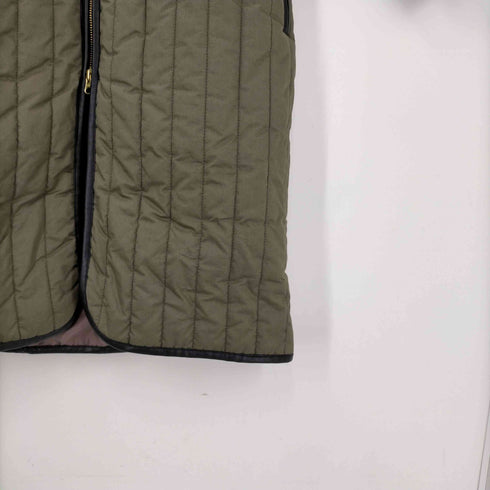 ナノユニバース NANO universe ノーカラー V バーティカル キルティング コート レディース JPN:36