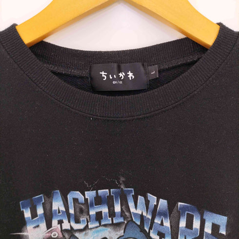 HACHIWARE EVERYDAY プリント クルーネックスウェット レディース JPN:L