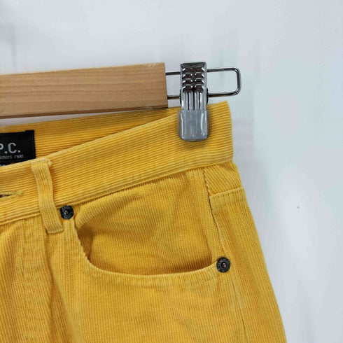 アーペーセー A.P.C. フランス製 ボタンフライコーデュロイパンツ レディース 28