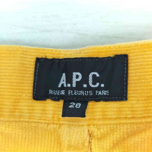 アーペーセー A.P.C. フランス製 ボタンフライコーデュロイパンツ レディース 28