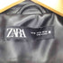 ザラ ZARA FAUX LEATHER JACKET ダイヤキルティング レディース import:M