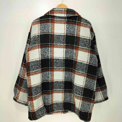 mily bilet 25AW チェック柄 コクーン シルエット ダブル ジャケット コート レディース JPN:XL