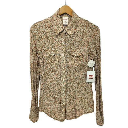 トゥルーレリジョン TRUE RELIGION 花柄プリント ロングスリーブウエスタンシャツ レディース JPN:XS