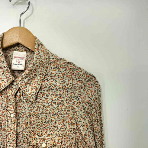 トゥルーレリジョン TRUE RELIGION 花柄プリント ロングスリーブウエスタンシャツ レディース JPN:XS