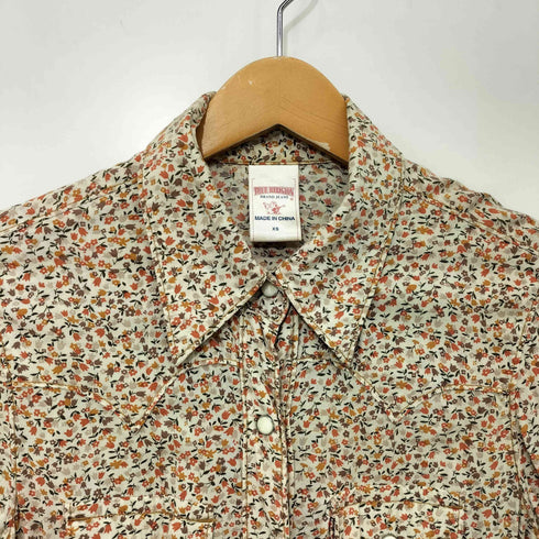 トゥルーレリジョン TRUE RELIGION 花柄プリント ロングスリーブウエスタンシャツ レディース JPN:XS