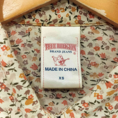 トゥルーレリジョン TRUE RELIGION 花柄プリント ロングスリーブウエスタンシャツ レディース JPN:XS