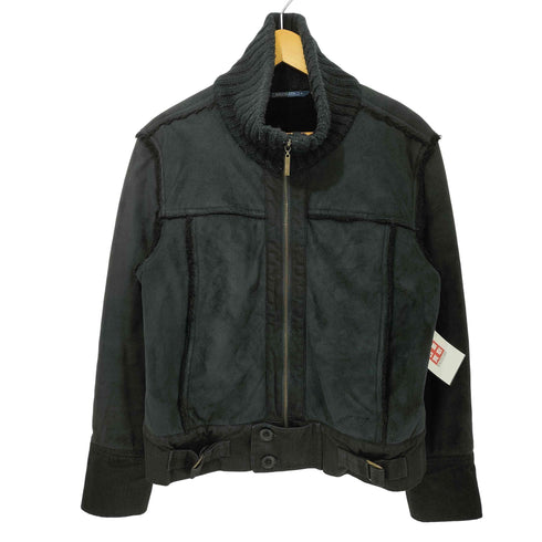 NAVIGATA ジップアップ フェイクムートンジャケット メンズ import:L