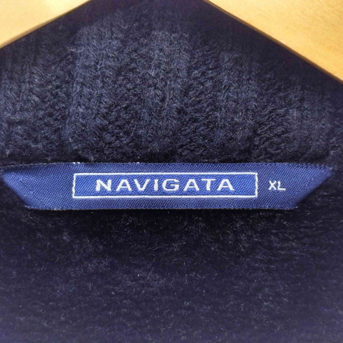 NAVIGATA ジップアップ フェイクムートンジャケット メンズ import:L