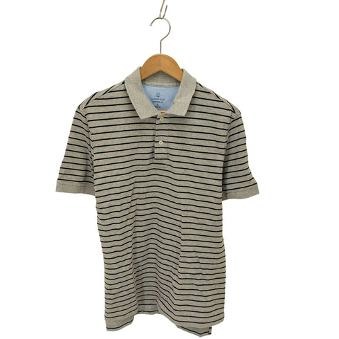 ランズエンド LANDS END TRADITIONAL FIT ボーダーポロシャツ メンズ JPN:M