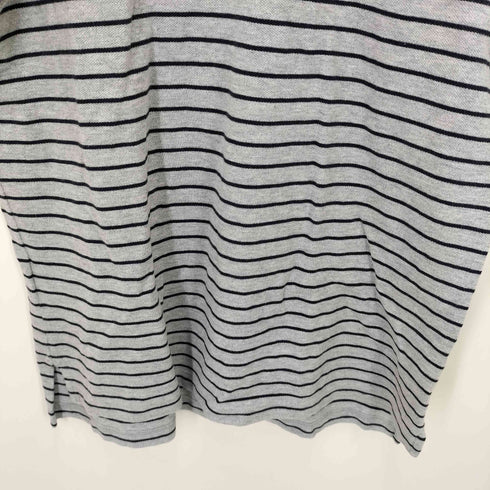 ランズエンド LANDS END TRADITIONAL FIT ボーダーポロシャツ メンズ JPN:M