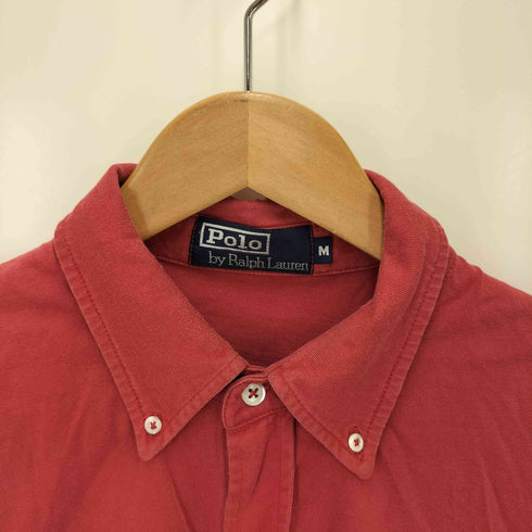 ポロバイラルフローレン Polo by RALPH LAUREN ポニー刺繍ボタンダウン天竺編みシャツ メンズ import:M