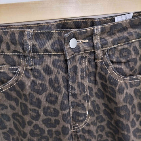レオパードワイドパンツ レディース JPN:M