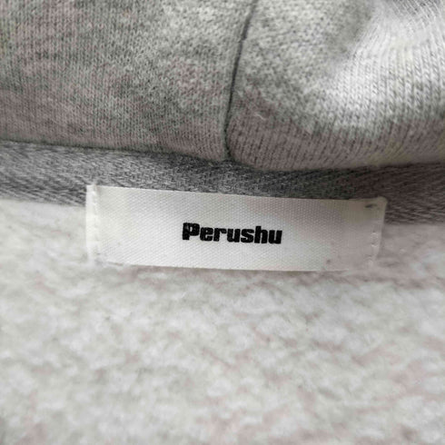 ペルーシュ Perushu ロゴ刺繍 ジップパーカー メンズ JPN:L