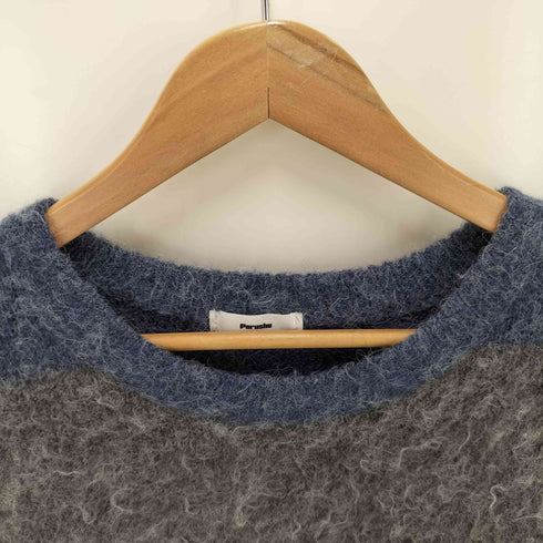 ペルーシュ Perushu MLB モヘアタッチボーダーニット メンズ JPN:L