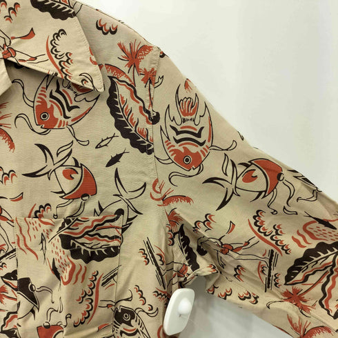 バイグラッドハンド BY GLADHAND SEA ISLAND - L/S COVERALL SHIRTS 総柄 長袖シャツ メンズ JPN:S