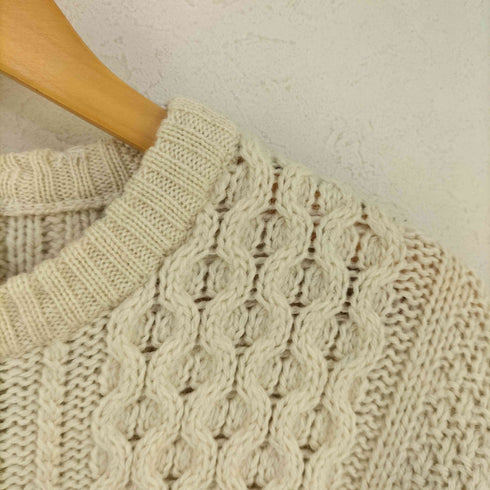 ST MICHAEL 英国製 Pure British Wool 製 フィッシャーマン セーター メンズ to fit chest 40in