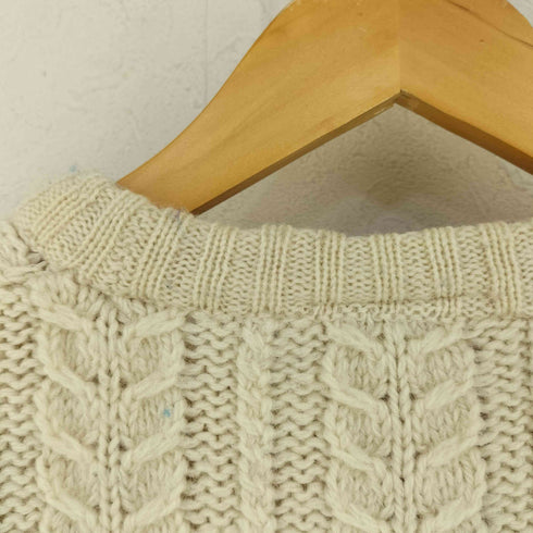 ST MICHAEL 英国製 Pure British Wool 製 フィッシャーマン セーター メンズ to fit chest 40in