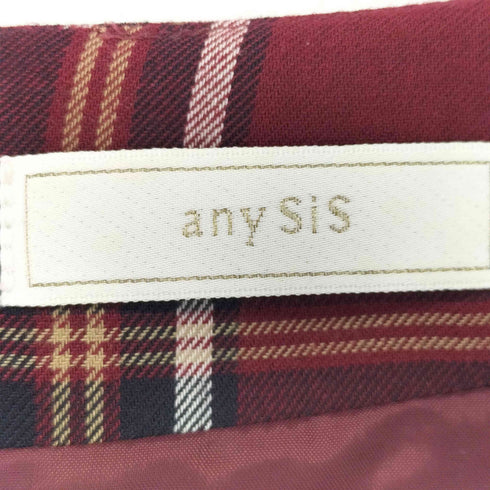 エニィスィス anySiS タータンチェック ワンピース レディース JPN:2