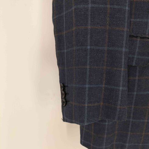 ブリオーニ BRIONI TRAIANO 2Bテーラードジャケット チェック メンズ EUR:46
