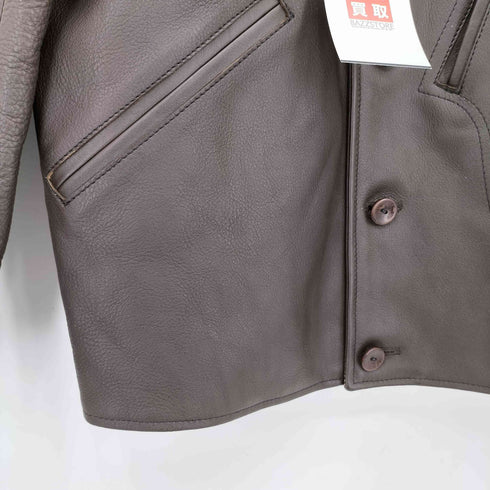 オールドクロウ OLD CROW 101 MOTORCYCLE JACKET カウレザー モーターサイクルジャケット メンズ JPN:M