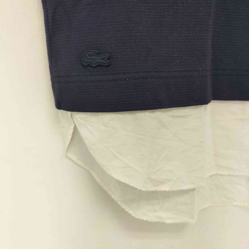 ラコステ LACOSTE 異素材切替裾 ロゴ刺繍 ボートネック カットソー レディース FR:36