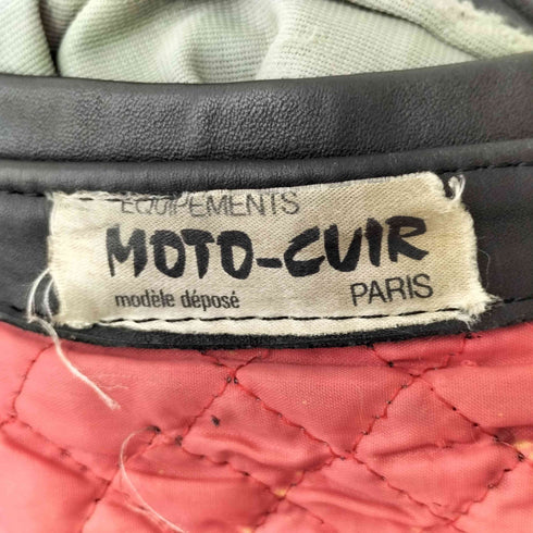 MOTO-CUIR ワッペンデザインライダースジャケット メンズ