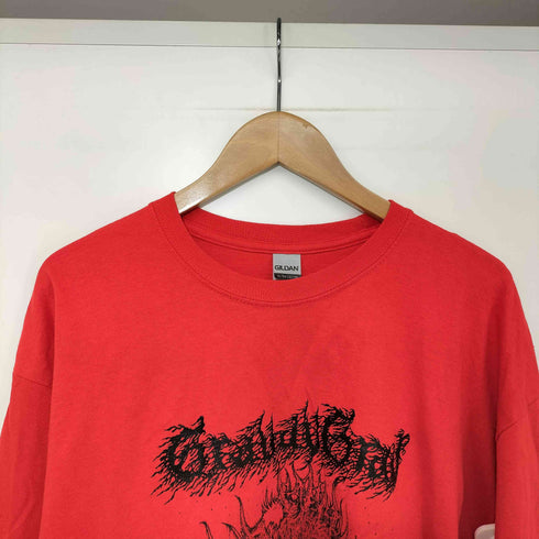 オールドスクール デスメタルバンド アートワーク プリント L/S Tシャツ メンズ import:XL