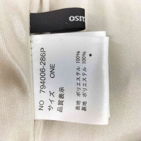 オズモーシス OSMOSIS プリント プリーツ パンツ レディース ONE SIZE