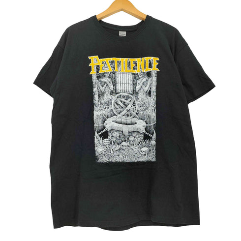 プログレッシブ デスメタル バンド アートワーク プリント 来日 S/S Tシャツ メンズ import:L