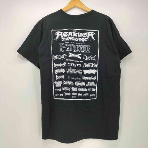 プログレッシブ デスメタル バンド アートワーク プリント 来日 S/S Tシャツ メンズ import:L