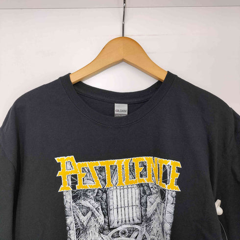 プログレッシブ デスメタル バンド アートワーク プリント 来日 S/S Tシャツ メンズ import:L