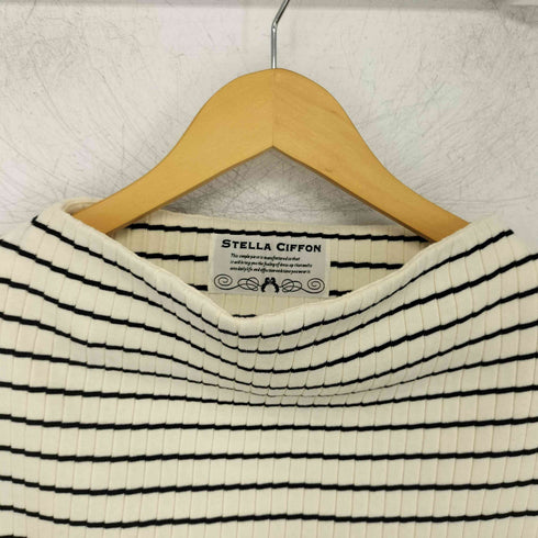 ステラシフォン STELLA CIFFON 素材切り替えボーダーカットソー レディース JPN:36