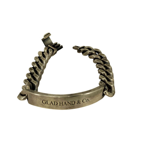 グラッドハンド GLADHAND STERLING刻印 ID BRACELET ブレスレット メンズ