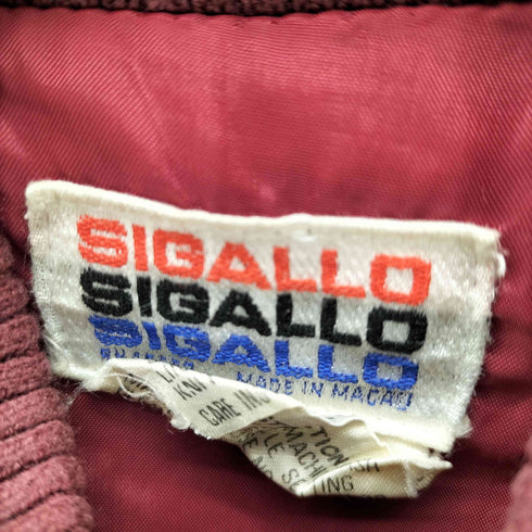SIGALLO ポリ コットン スイッチングカラー ジャケット ブルゾン メンズ import:M