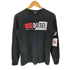 ディーゼル DIESEL 裁断 ロゴ プリント L/S クルーネック Tシャツ メンズ import:XS