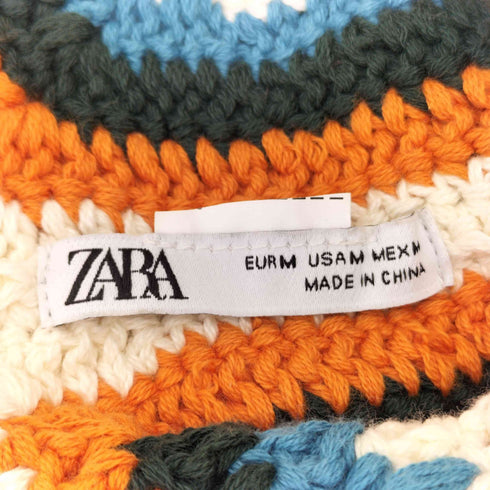 ザラ ZARA デザインニットハット レディース M
