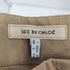 シーバイクロエ SEE BY CHLOE コットンリネン混 ウエストドローコード ポケットデザイン ミニスカート レディース EUR:38