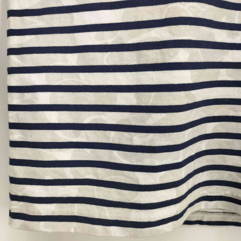 アベイシングエイプ A BATHING APE 25aw SOLID CAMO ONE POINT RELAXED FIT STRIPE LS TEE メンズ JPN:XL
