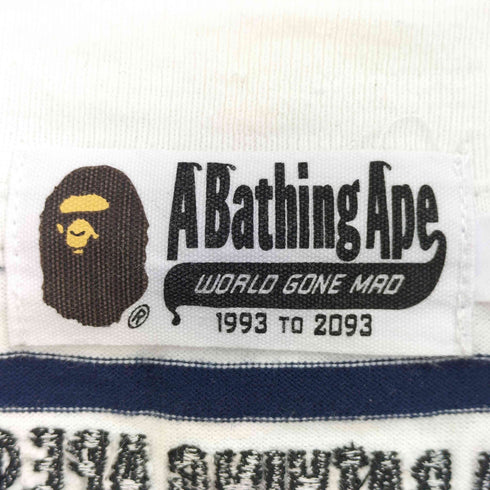 アベイシングエイプ A BATHING APE 25aw SOLID CAMO ONE POINT RELAXED FIT STRIPE LS TEE メンズ JPN:XL
