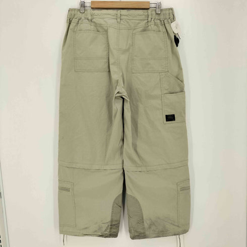 アベイシングエイプ A BATHING APE リップストップ デタッチャブル マルチジップ ワイドパンツ メンズ JPN:XL