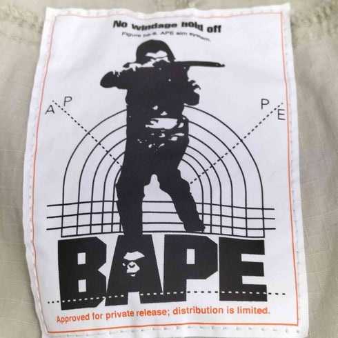 アベイシングエイプ A BATHING APE リップストップ デタッチャブル マルチジップ ワイドパンツ メンズ JPN:XL