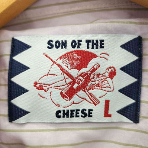 サノバチーズ SON OF THE CHEESE BROAD STRIPE SHIRT ブロード ストライプシャツ メンズ JPN:L