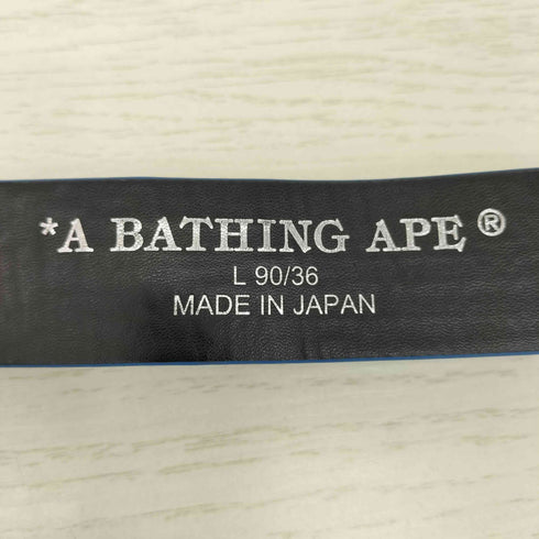 アベイシングエイプ A BATHING APE 24aw ABC COMO BAPE LETHER BELT メンズ L 90/36