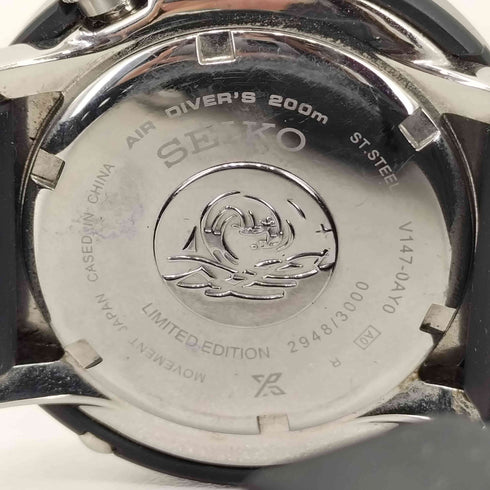 セイコー SEIKO PROSPEX V147-0AY0 ラバー 腕時計 メンズ