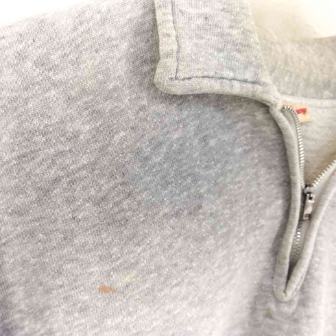 ヘルスニット Healthknit 50S インディアンヘッドプリント ハーフジップ スウェット メンズ XL