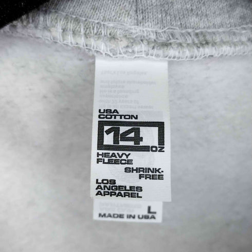ロサンゼルスアパレル Los Angeles Apparel ヘビーウエイト ジップアップパーカー メンズ JPN:L